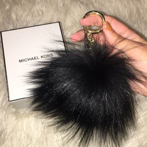 Michael Kors Pom-Pom Keychain